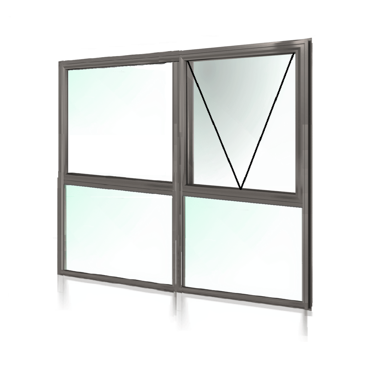 Awning Window OX + Lowlite 2057 H x 2050 W