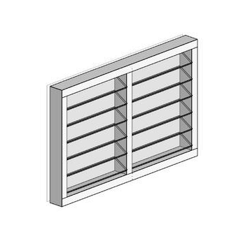 Louvre Window (2Bay) 900 H x 1810 W