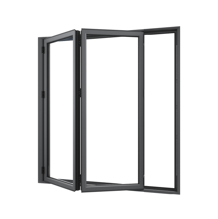 Bifold Doors 2-STACKING LEFT (OPEN OUT) 2100 H x 1450 W