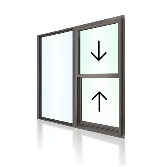 Double Hung Window OX 857 H x 1450 W