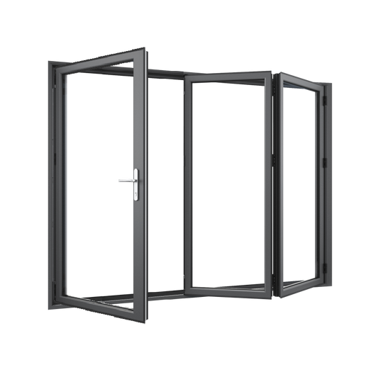 Bifold Doors 2-STACKING RIGHT / 1-LEFT (OPEN OUT) 2400 H x 2710 W