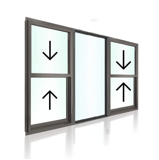 Double Hung Window XOX 1029 H x 2650 W