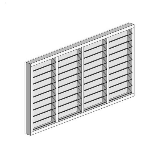 Louvre Window (4Bay) 900 H x 3600 W