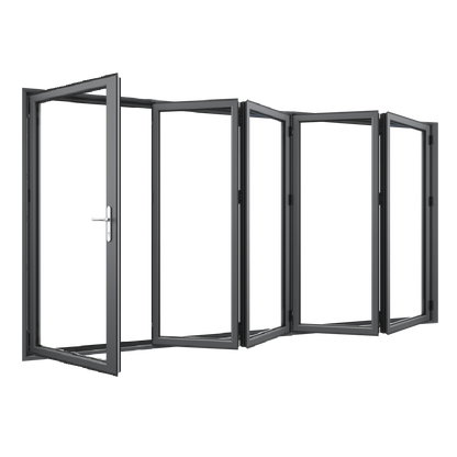 Bifold Doors 4-STACKING RIGHT / 1-LEFT (OPEN OUT) 2400 H x 3600 W