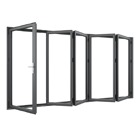 Bifold Doors 4-STACKING RIGHT / 1-LEFT (OPEN OUT) 2400 H x 3600 W