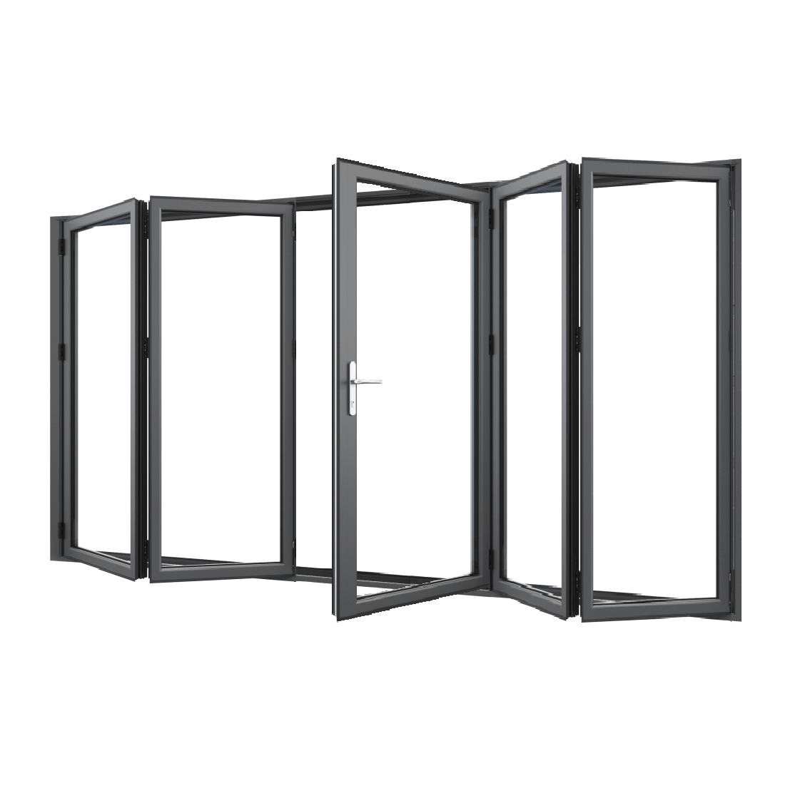 Bifold Doors 3-STACKING RIGHT / 2-LEFT (OPEN OUT) 2400 H x 3600 W