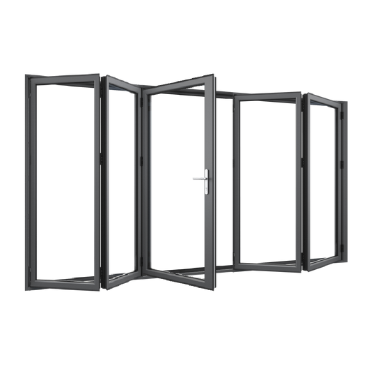 Bifold Doors 2-STACKING RIGHT / 3-LEFT (OPEN OUT) 2400 H x 4510 W