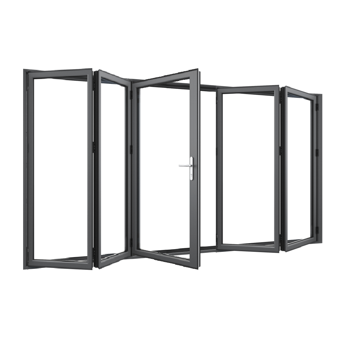 Bifold Doors 2-STACKING RIGHT / 3-LEFT (OPEN OUT) 2100 H x 3600 W