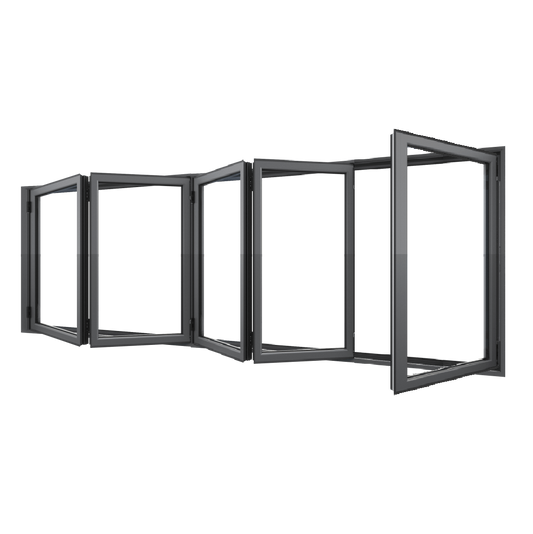 Bifold Window 4-STACKING LEFT / 1 RIGHT (OPEN OUT) 1000 H x 3600 W