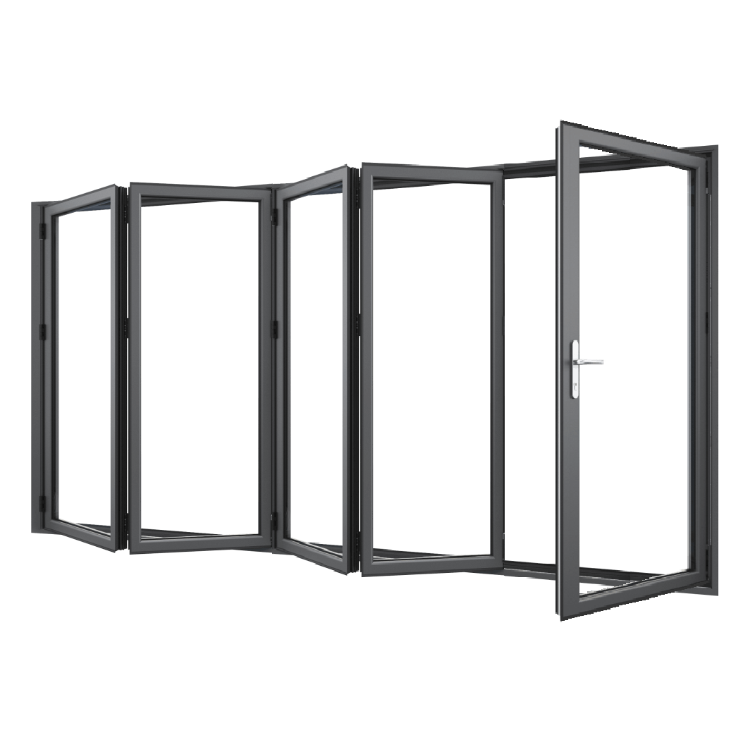 Bifold Doors 1-STACKING RIGHT / 4-LEFT (OPEN OUT) 2100 H x 4510 W