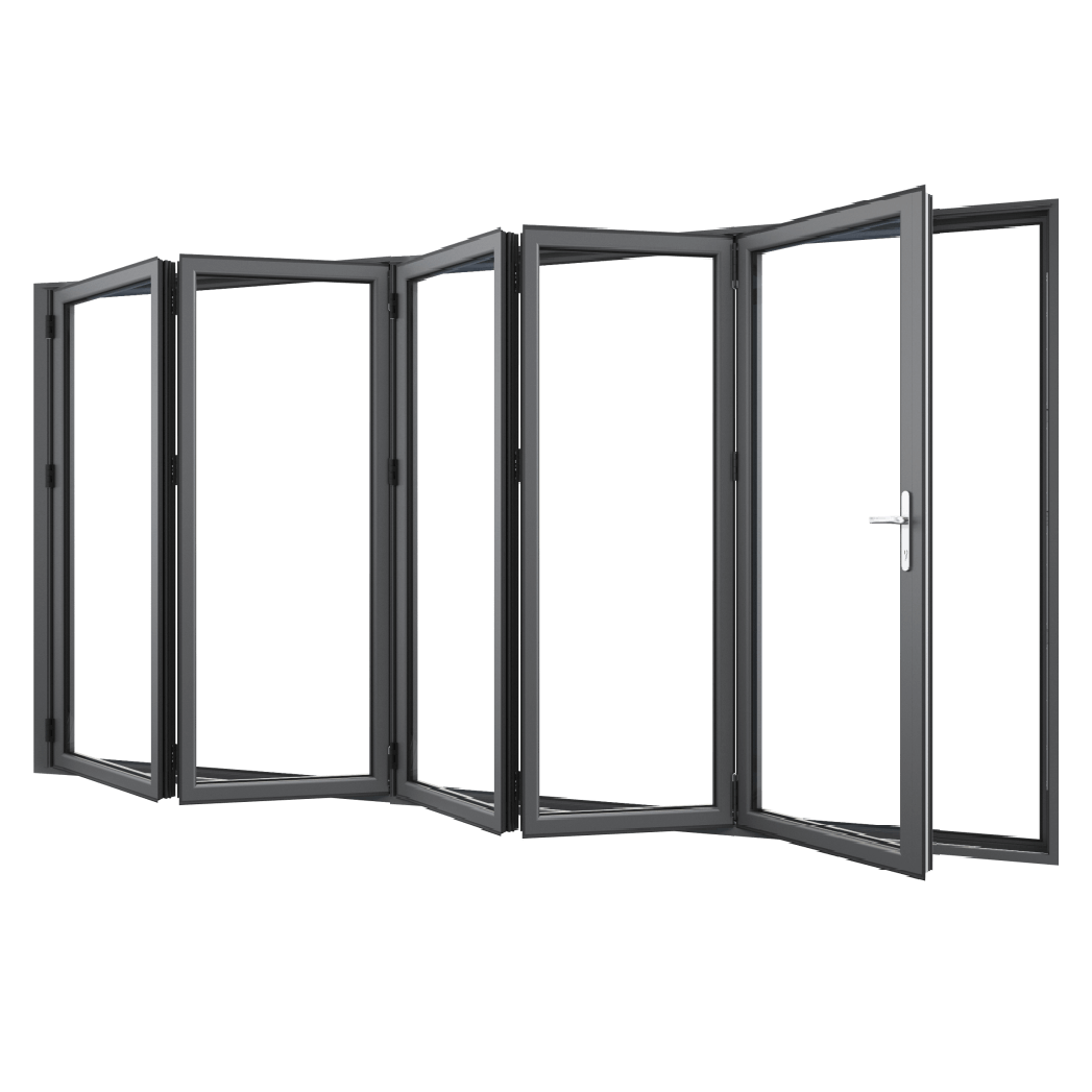 Bifold Doors 5-STACKING LEFT (OPEN OUT) 2100 H x 3600 W