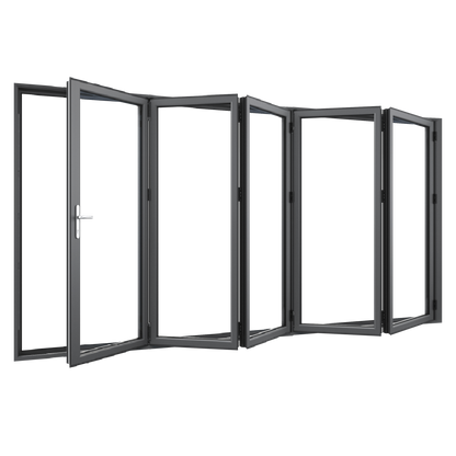 Bifold Doors 5-STACKING RIGHT (OPEN OUT) 2400 H x 4510 W