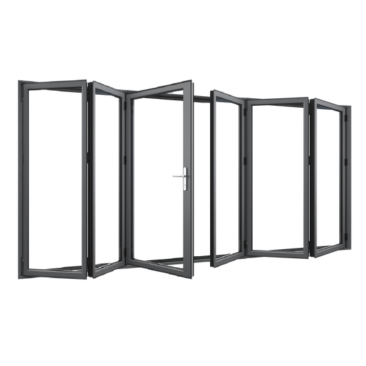 Bifold Doors 3-STACKING RIGHT / 3-LEFT (OPEN OUT) 2400 H x 5410 W