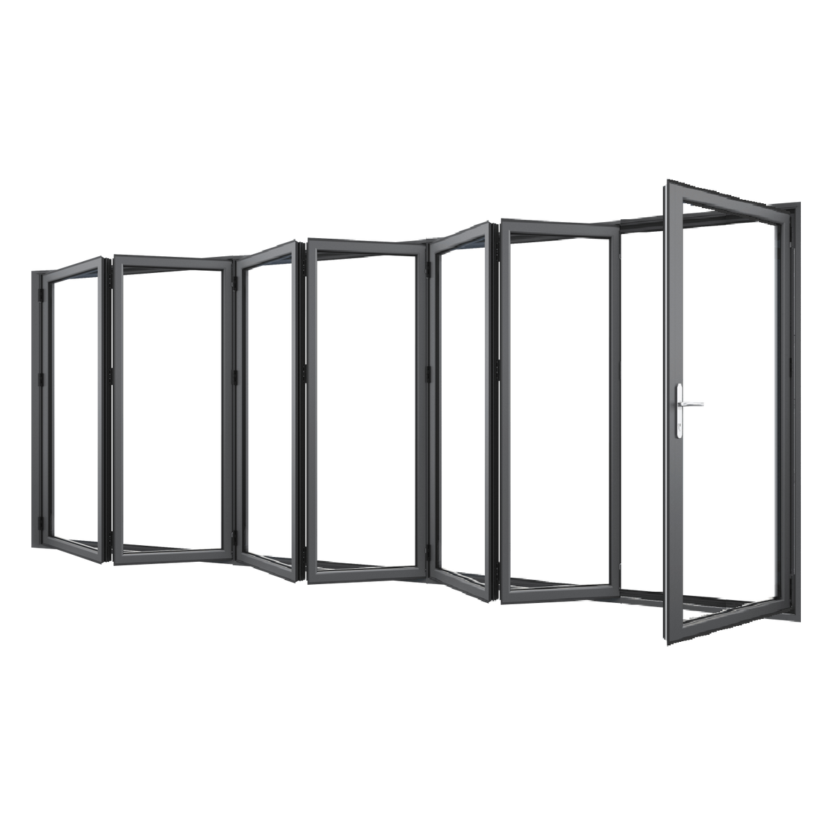 Bifold Doors 1-STACKING RIGHT \ 6 LEFT (OPEN OUT) 2400 H x 6350 W