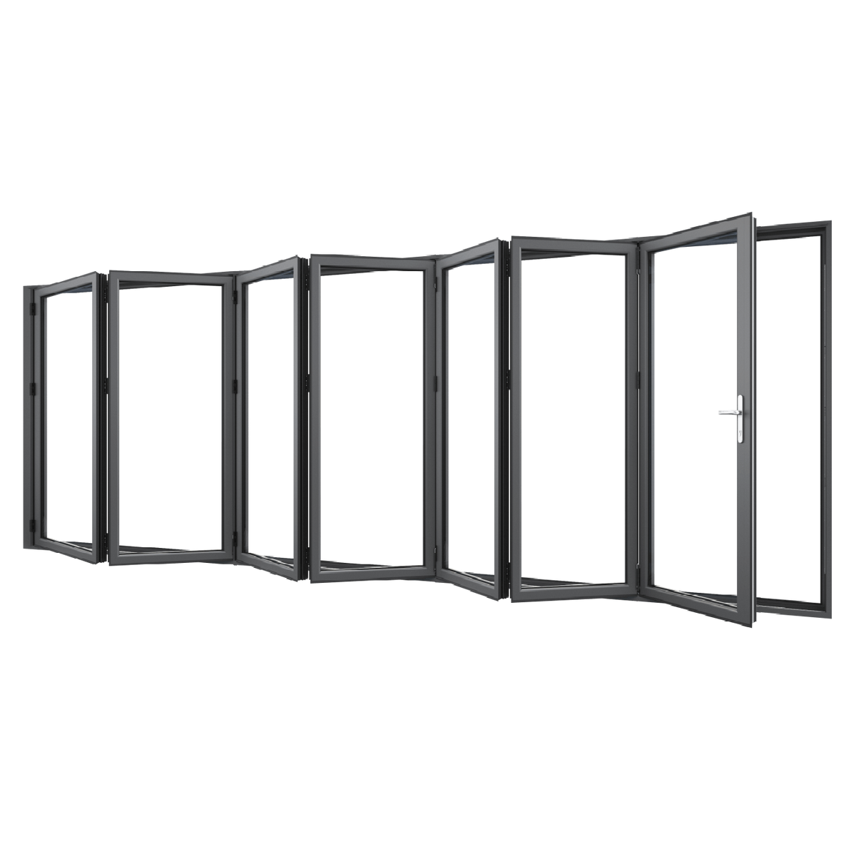 Bifold Doors 7-STACKING LEFT (OPEN OUT) 2400 H x 5000 W