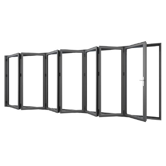 Bifold Doors 7-STACKING LEFT (OPEN OUT) 2400 H x 5000 W