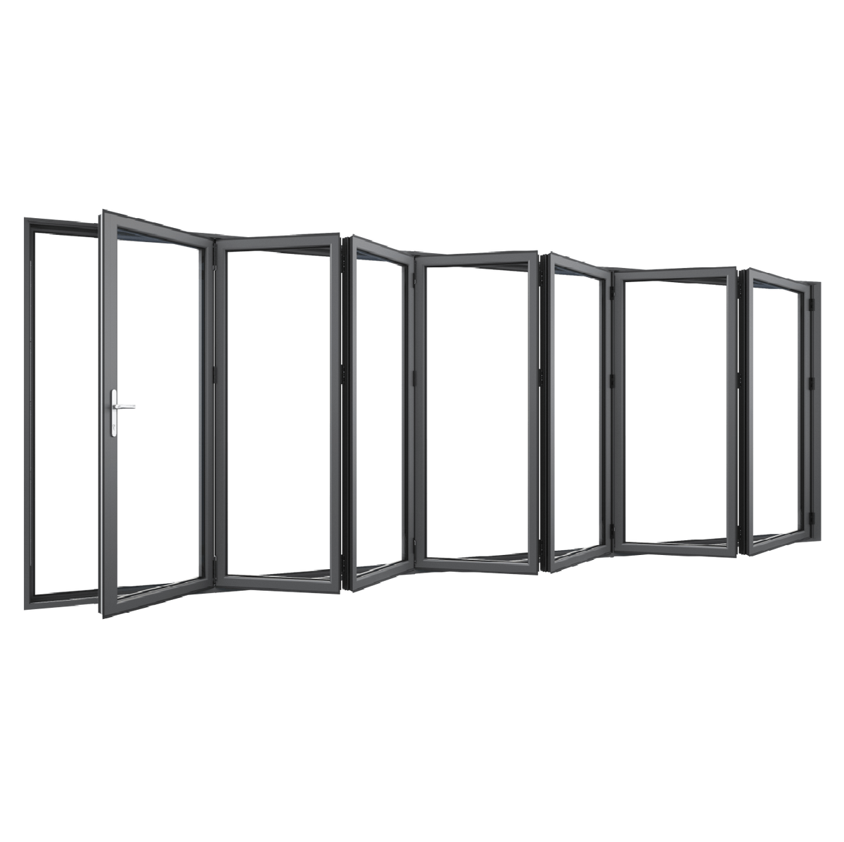 Bifold Doors 7-STACKING RIGHT (OPEN OUT) 2400 H x 5000 W