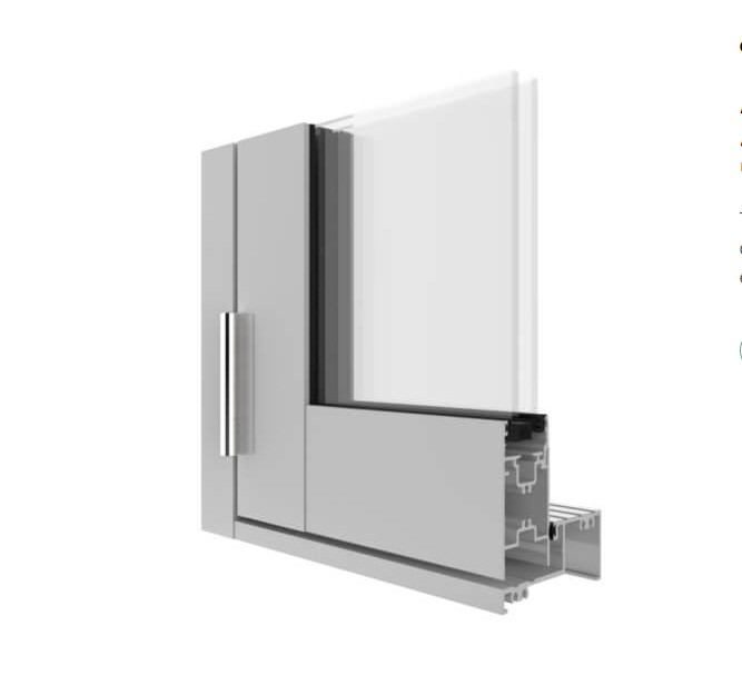 Hinged Door XO (LEFT HINGE) (OPEN IN) 2100 H x 1200 W