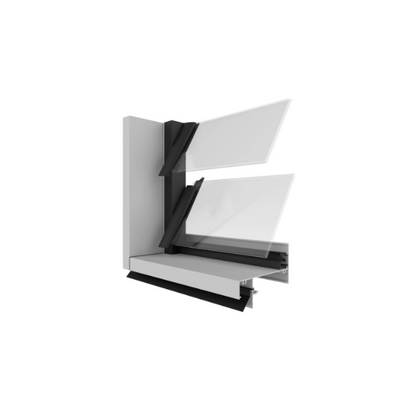 Louvre Window (3Bay) XOX 2400 H x 2710 W